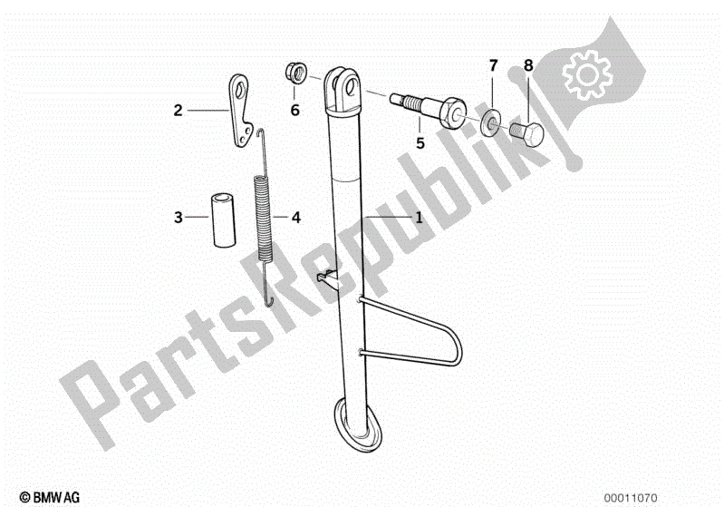 Todas las partes para Costado de BMW F 650  E 169 1996 - 1999