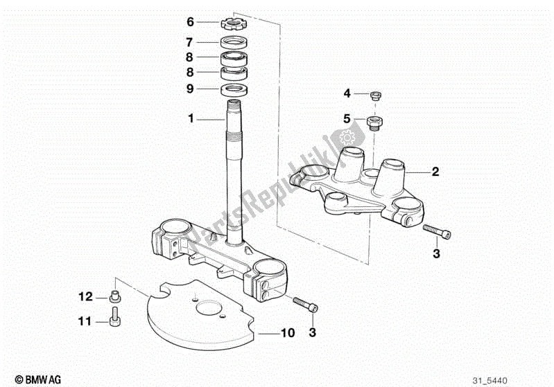 Toutes les pièces pour le Pont De Fourche De Télescope du BMW F 650  E 169 1996 - 1999