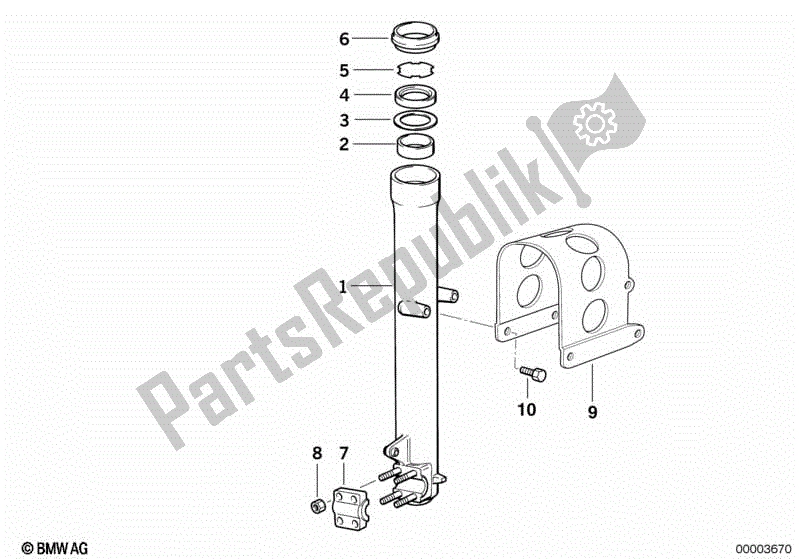 Todas las partes para Tubo Deslizante De Horquilla Telescópica de BMW F 650  E 169 1996 - 1999