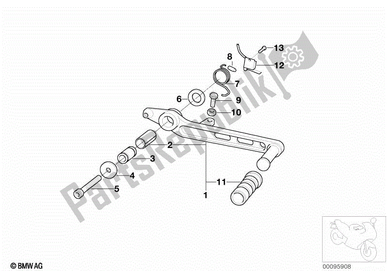 Todas las partes para Pedal De Freno de BMW F 650 CS K 14 2002 - 2003