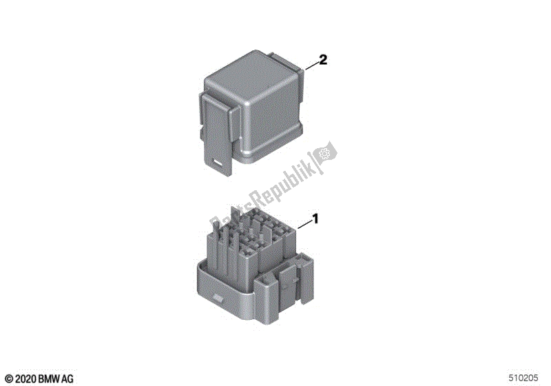 Todas las partes para Portafusibles de BMW F 650 CS K 14 2002 - 2003