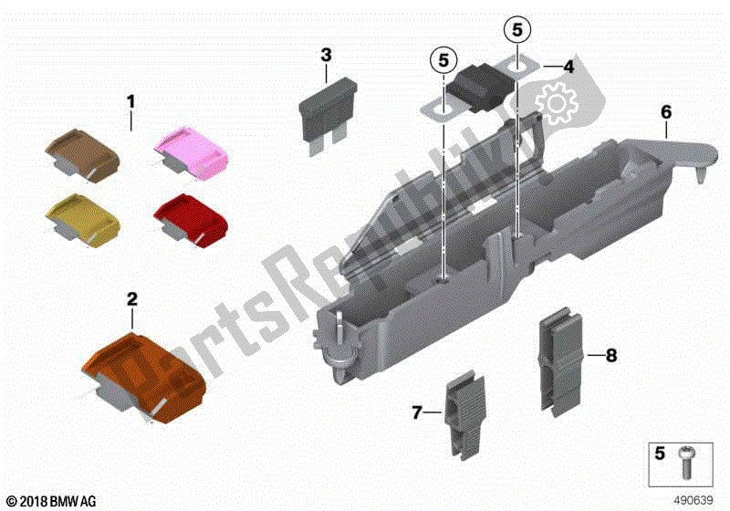 Todas las partes para Fusibles de BMW F 650 CS K 14 2002 - 2003