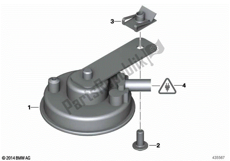 Todas las partes para Cuerno de BMW F 650 CS K 14 2002 - 2003