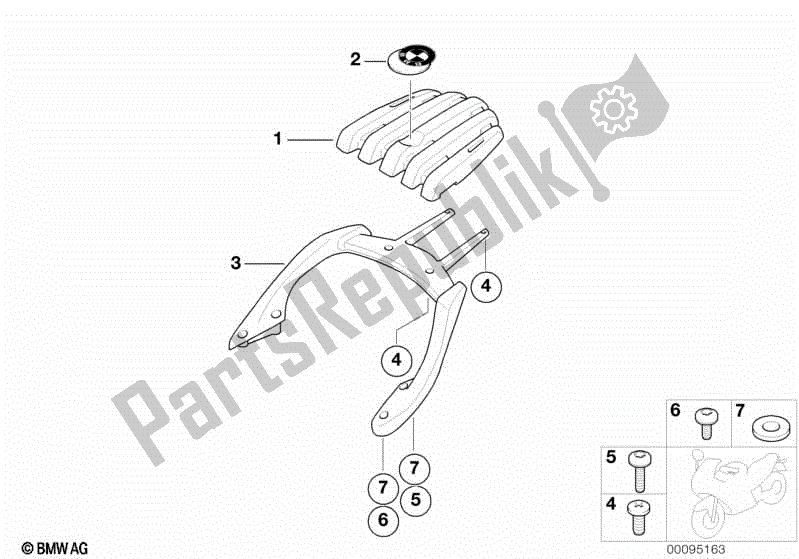 Todas las partes para Rejilla De Equipaje de BMW F 650 CS K 14 2002 - 2003