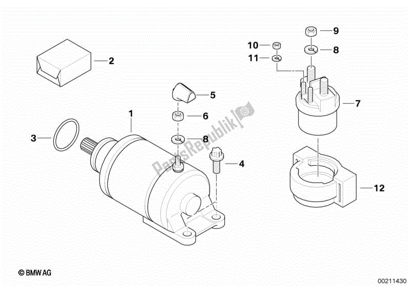 Todas las partes para Inicio de BMW F 650 CS K 14 2002 - 2003