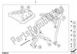 caja superior, piezas individuales