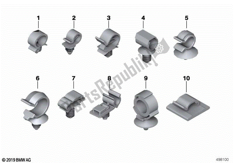 Todas las partes para Soporte De Tubo de BMW F 650 CS K 14 2002 - 2003