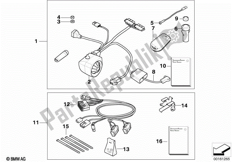 Todas las partes para Sistemas De Alarma 5. 1 de BMW F 650 CS K 14 2004 - 2005