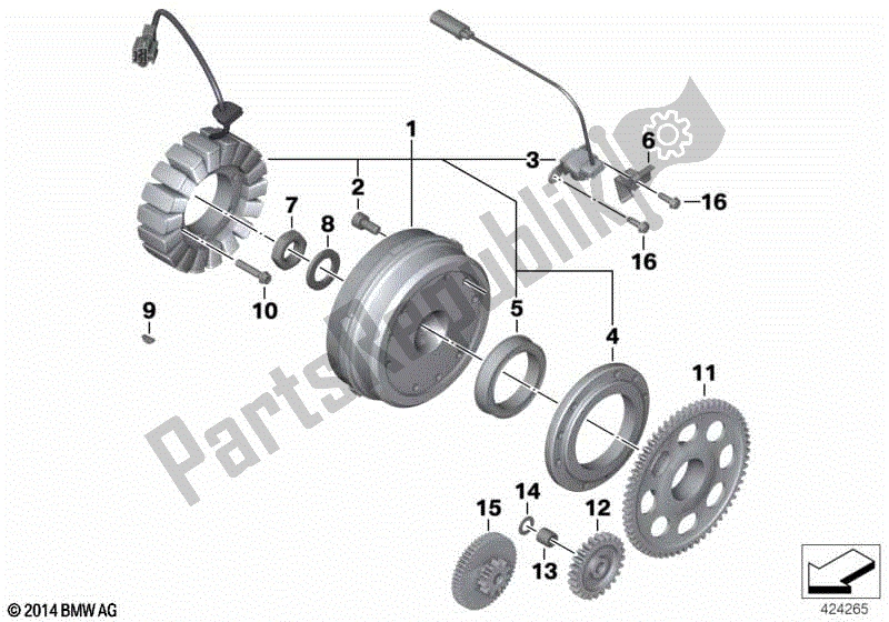 Todas las partes para Alternador de BMW F 650 CS K 14 2004 - 2005