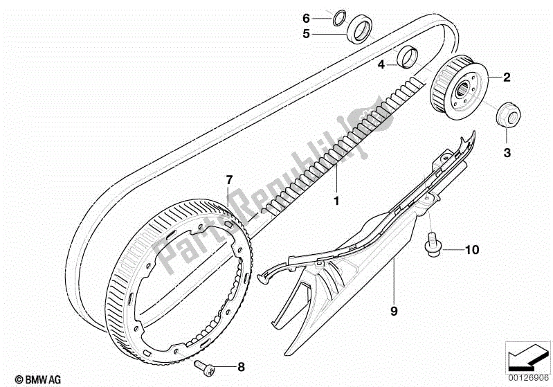 Todas las partes para Cinturón De Conducir de BMW F 650 CS K 14 2004 - 2005