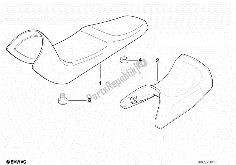 Todas las partes para Banqueta de BMW F 650 CS K 14 2004 - 2005