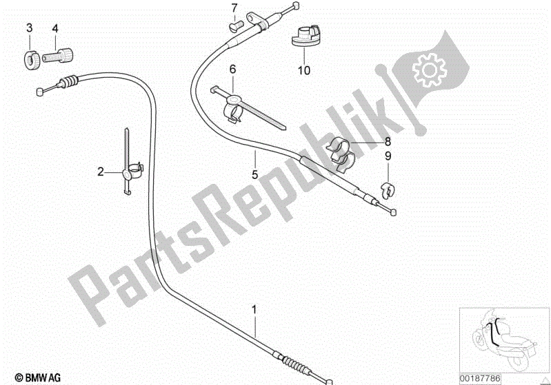 Todas las partes para Cables Bowden de BMW F 650 CS K 14 2004 - 2005