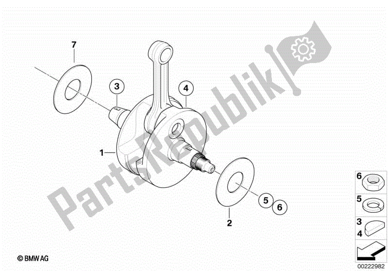 Todas las partes para Cigüeñal / Biela de BMW F 650 CS K 14 2004 - 2005