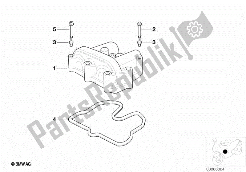 Todas las partes para Cubierta De Tapa De Cilindro de BMW F 650 CS K 14 2004 - 2005