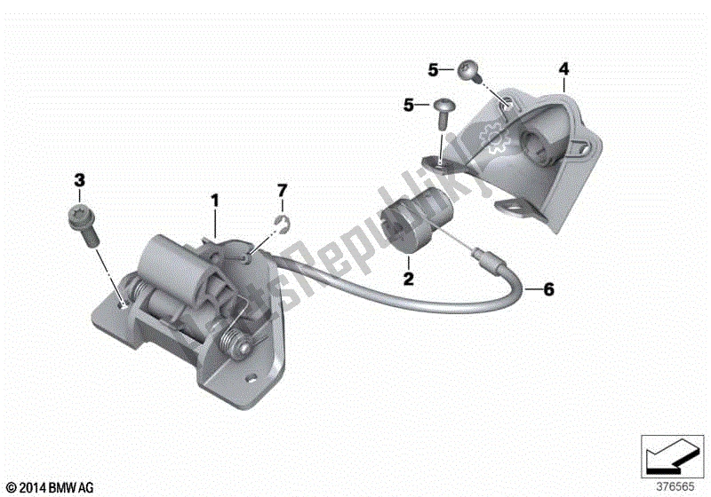 Todas las partes para Mecanismo De Bloqueo De Doble Asiento de BMW F 650 CS K 14 2004 - 2005