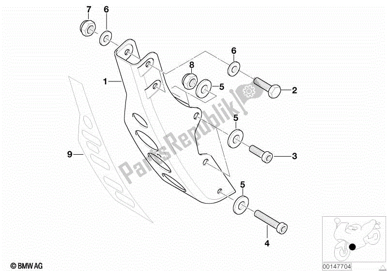 Todas las partes para Soporte Del Motor de BMW F 650 CS K 14 2004 - 2005