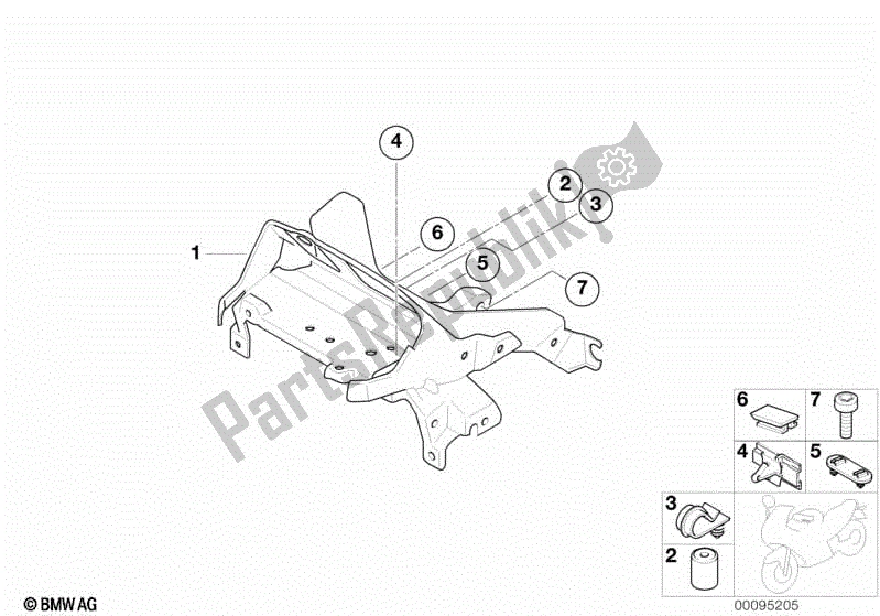 Todas las partes para Soporte De Carenado de BMW F 650 CS K 14 2004 - 2005