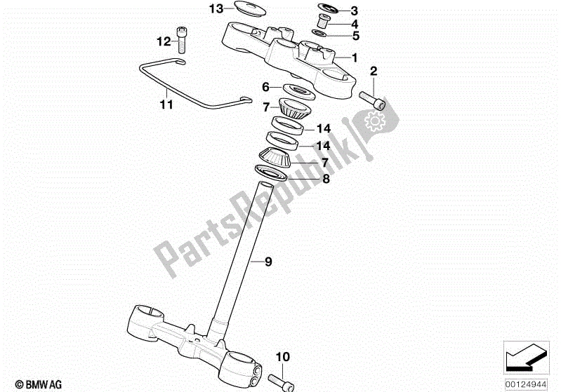 Todas las partes para Puente De Horquilla de BMW F 650 CS K 14 2004 - 2005