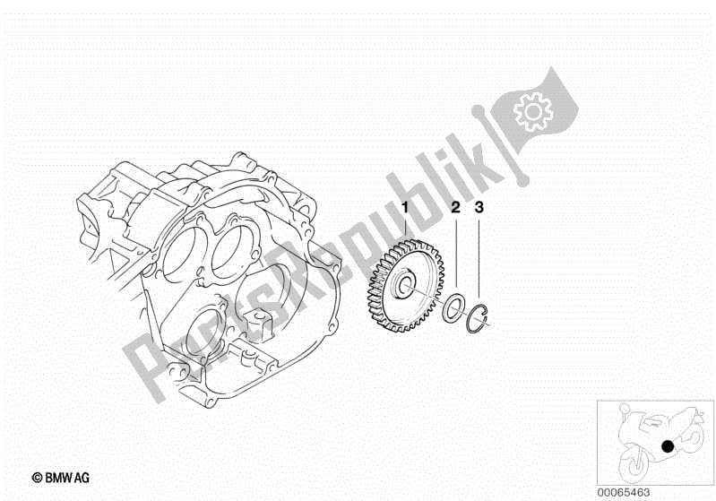 Todas las partes para Rueda Intermedia, Bomba De Aceite de BMW F 650 CS K 14 2004 - 2005