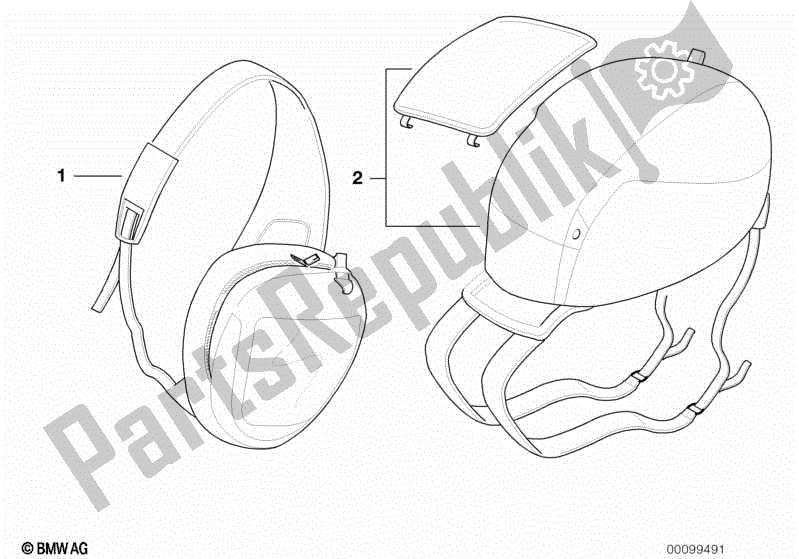 Todas las partes para Sistema De Equipaje Delantero de BMW F 650 CS K 14 2004 - 2005