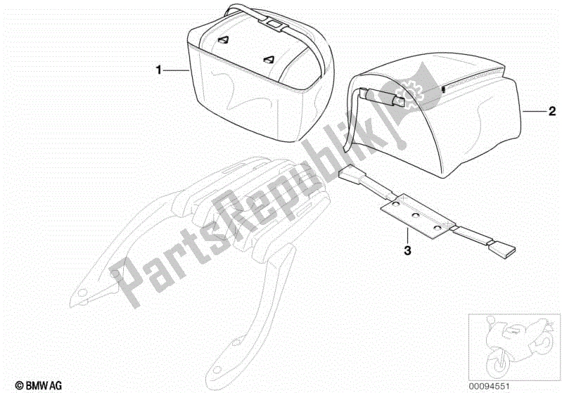 Todas las partes para Sistema De Equipaje de BMW F 650 CS K 14 2004 - 2005