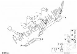 cavalletto laterale con telaio, parte inferiore