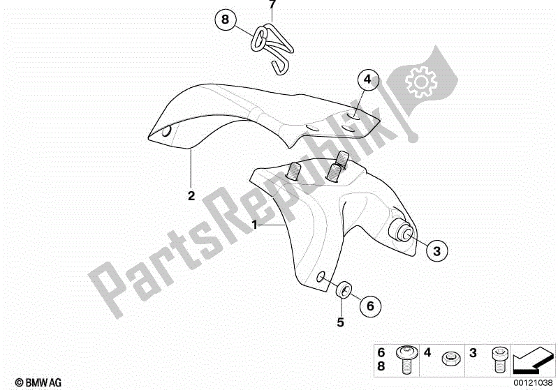 Todas las partes para Estabilizador, Delantero de BMW F 650 CS K 14 2004 - 2005