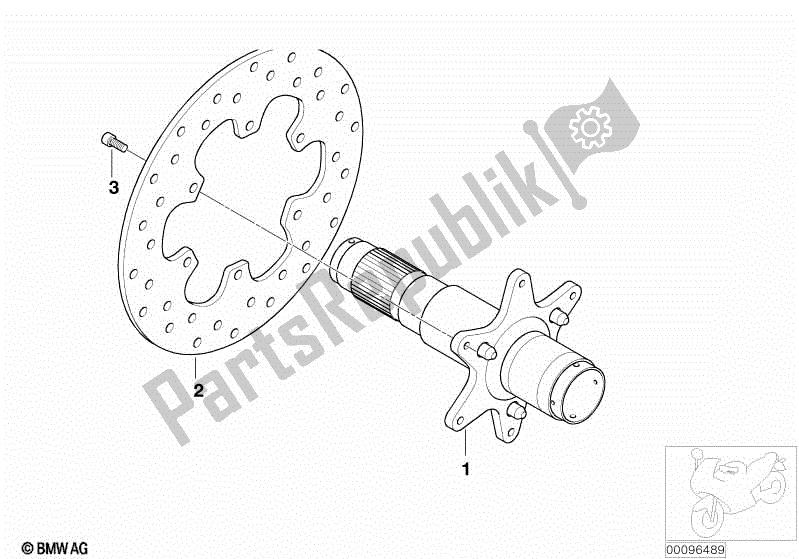 Todas las partes para Horquilla Oscilante, Eje De Transmisión de BMW F 650 CS K 14 2004 - 2005