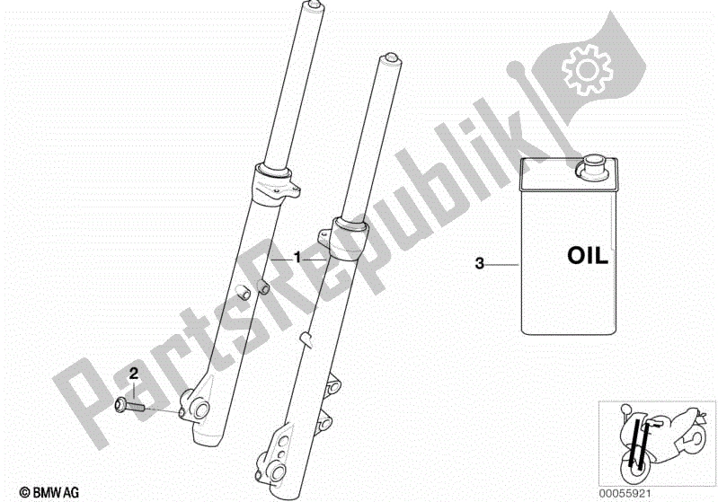 Todas las partes para Tenedor-telescopio de BMW F 650 CS K 14 2004 - 2005