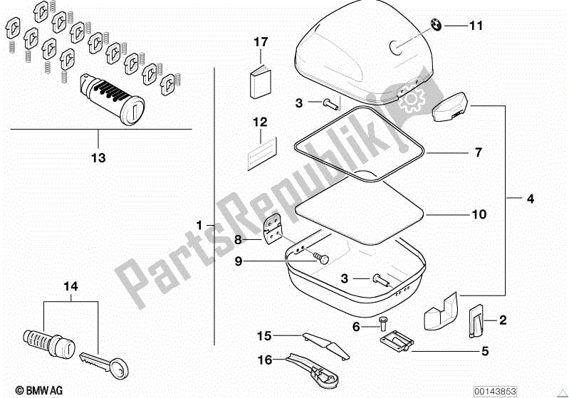 Todas las partes para Baúl 31l de BMW F 650 CS K 14 2004 - 2005