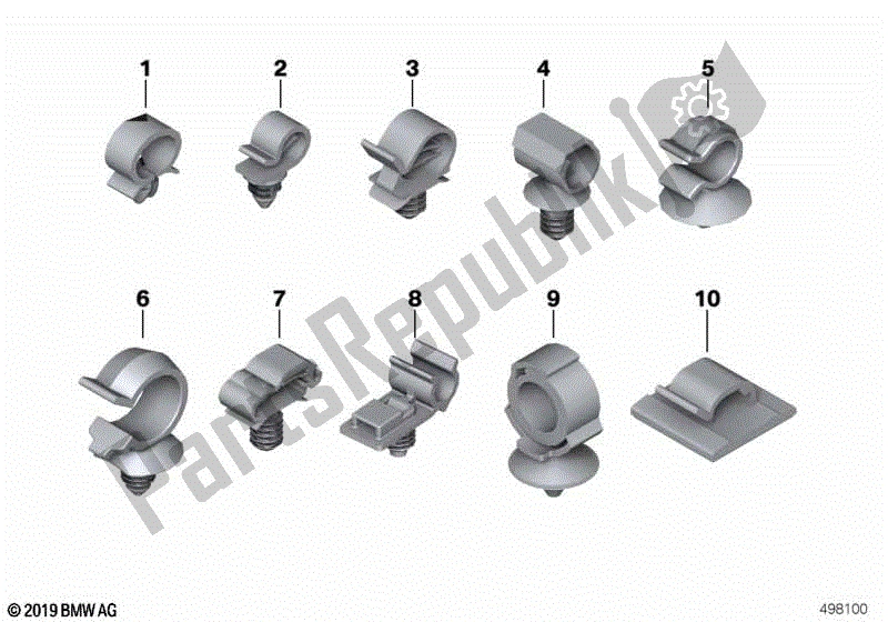 Todas las partes para Soporte De Tubo de BMW F 650 CS K 14 2004 - 2005