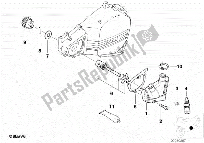 Todas las partes para Bomba De Agua de BMW F 650 CS K 14 2004 - 2005