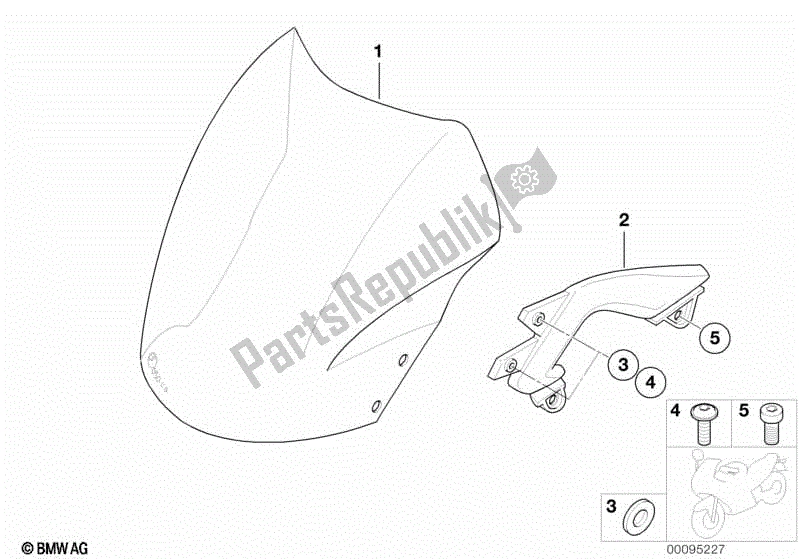 Todas las partes para Parabrisas de BMW F 650 CS K 14 2004 - 2005