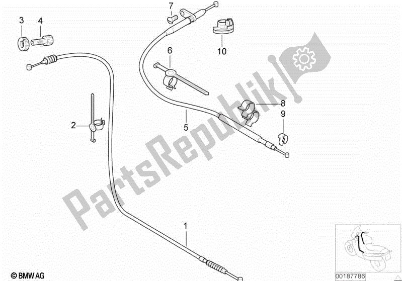 Todas las partes para Cables Bowden de BMW F 650 GS R 13 1999 - 2003