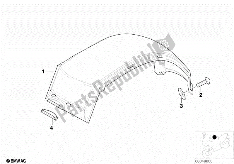 Todas las partes para Cubriendo El Tanque De Combustible de BMW F 650 GS R 13 1999 - 2003