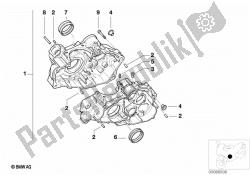 piezas de montaje de la carcasa del motor