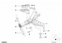 Footpeg plate/Front footpeg