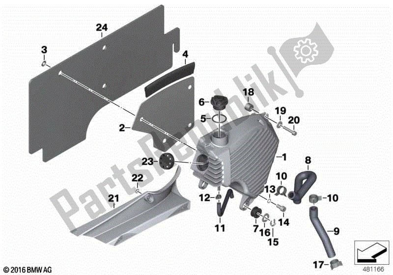 Todas las partes para Sistema De Lubricación., Tanque De Aceite de BMW F 650 GS R 13 1999 - 2003