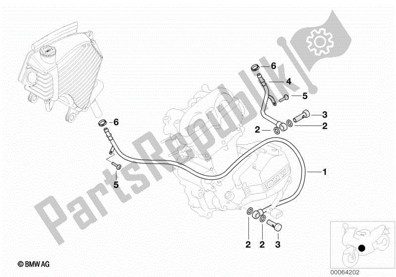 Todas las partes para Sistema De Lubricación., Tuberías de BMW F 650 GS R 13 1999 - 2003