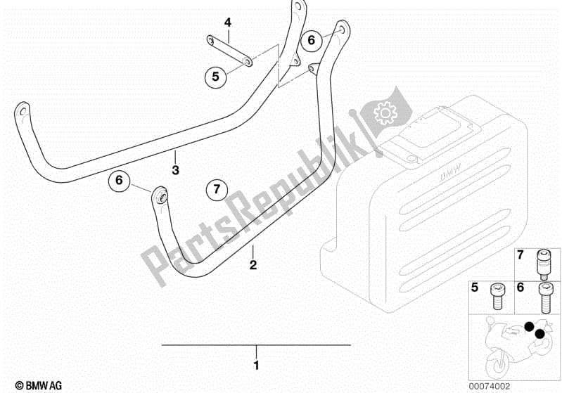 Todas las partes para Set Titular De La Caja de BMW F 650 GS R 13 1999 - 2003