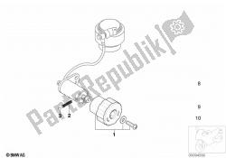 Single components for rear spring strut