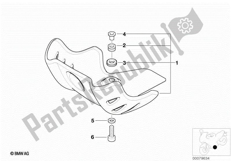 Todas las partes para Protección Antiempotramiento de BMW F 650 GS R 13 1999 - 2003