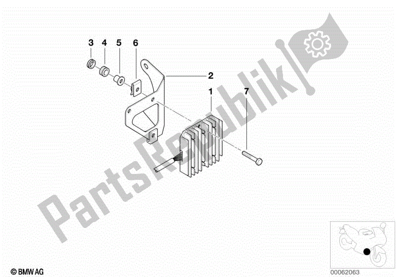 Todas las partes para Regulador De Voltaje de BMW F 650 GS R 13 1999 - 2003