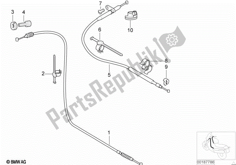 Todas las partes para Cables Bowden de BMW F 650 GS R 13 2004 - 2007