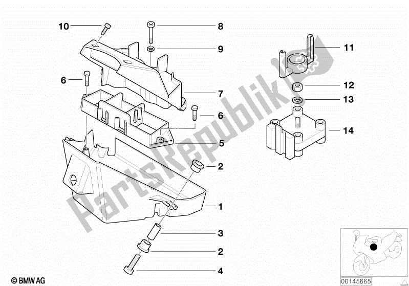 Todas las partes para E-box de BMW F 650 GS R 13 2004 - 2007