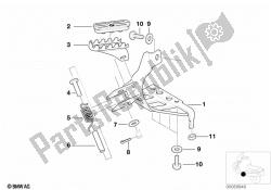 placa de footpeg / footpeg frontal