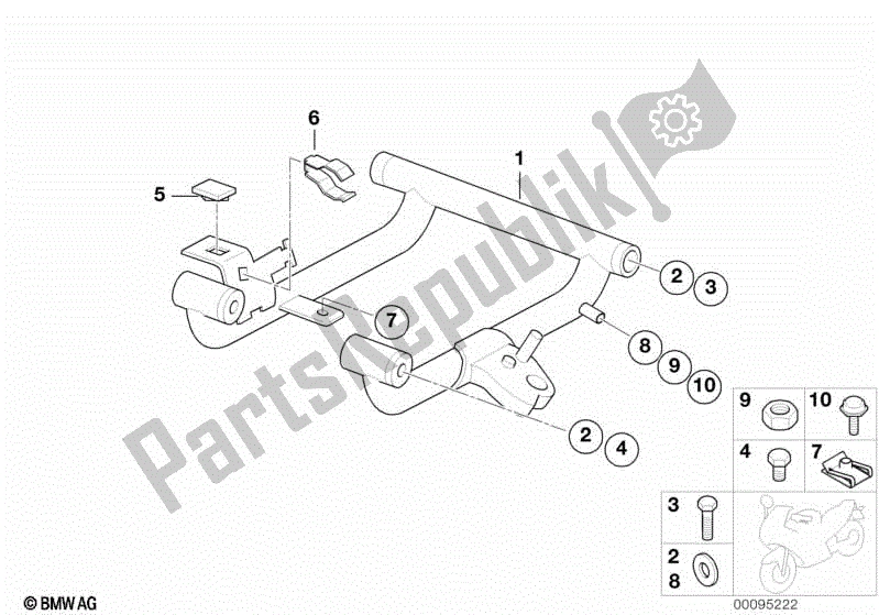 Todas las partes para Marco Parte Inferior de BMW F 650 GS R 13 2004 - 2007