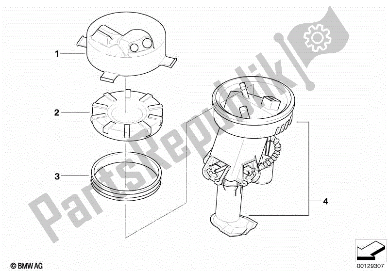 Todas las partes para Bomba De Combustible / Filtro De Combustible de BMW F 650 GS R 13 2004 - 2007