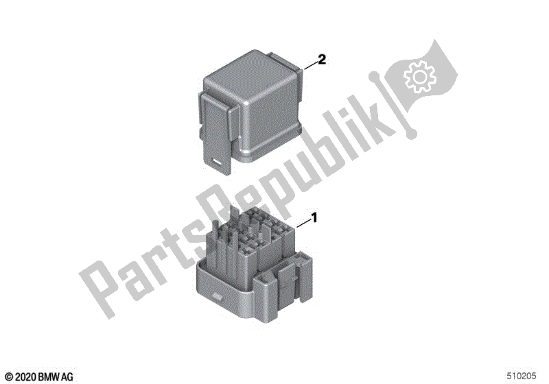 Todas las partes para Portafusibles de BMW F 650 GS R 13 2004 - 2007