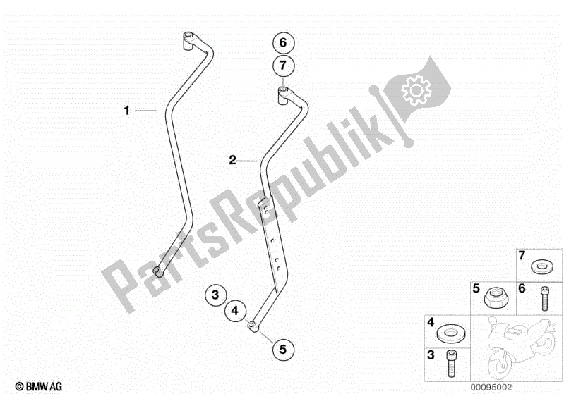 Todas las partes para Encargarse De de BMW F 650 GS R 13 2004 - 2007